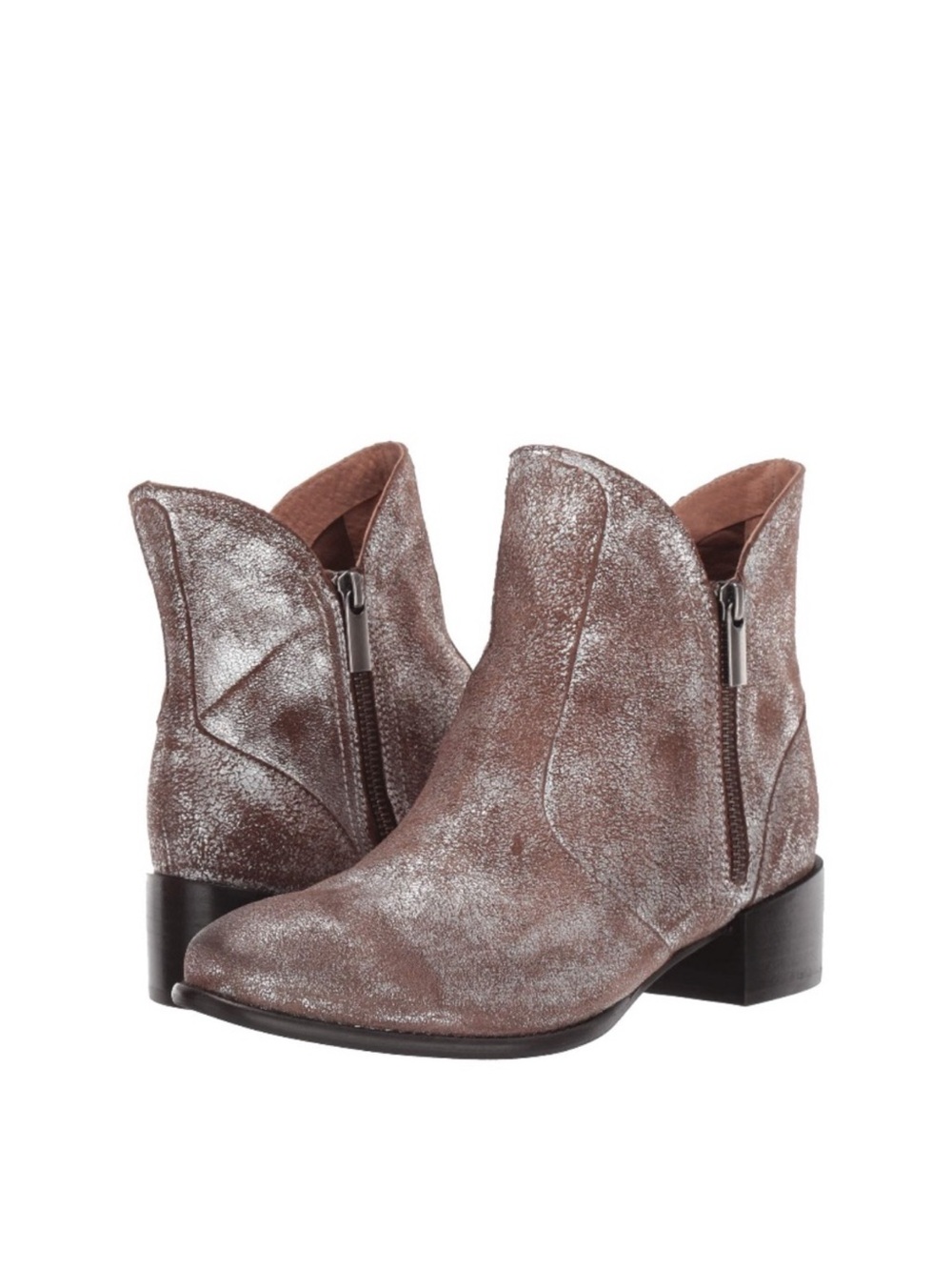 Seychelles Lucky Penny Bootie in
Brushed Silver Anthropologie